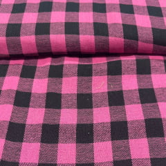 Flanela Xadrez Rosa e Preto FIND Flanela Xadrez Rosa e Preto FIND