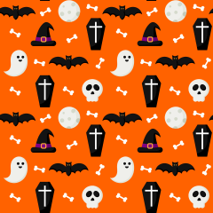 Tricoline Estampa Halloween RRR