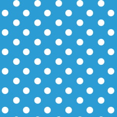 Tricoline Poa Grande Azul Céu PROMO Tricoline Poa Grande Azul Céu PROMO