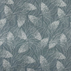 Tricoline Folhas Fundo Azul PROMO