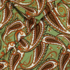 Viscose Paisley Verde MALUCA 
