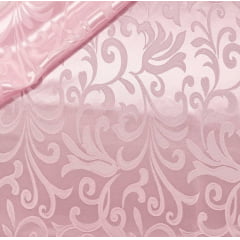 Cetim Brocado Arabesco Rosa Claro MALUCA Cetim Brocado Arabesco Rosa Claro MALUCA