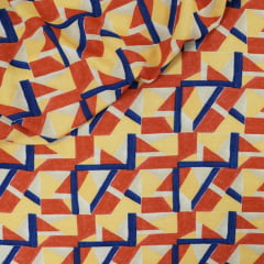 Viscose Geometria Laranja MALUCA
