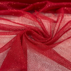 Tule Glitter Vermelho MALUCA 
