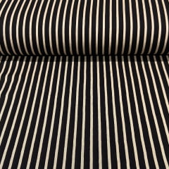 Viscose Listra Off com Preto MALUCA