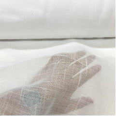 Voil de Linho Flamê Branco MALUCA