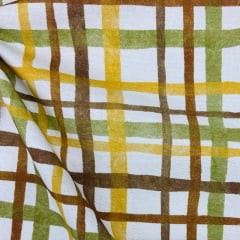 Flanela Cueiro Digital Xadrez do Bosque MALUCA