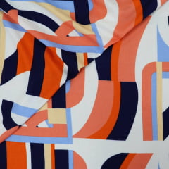 Viscose Curvas Modernas Tons Quentes TEMPORAL