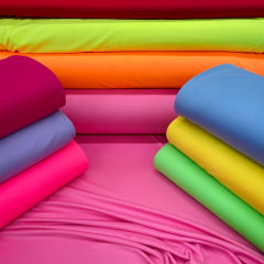 Malha Helanquinha Tensionada Laranja Neon TEMPORAL