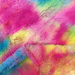 CORTE 0,40x1,20cm Pelúcia Monstro Arco-Íris