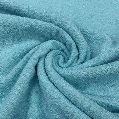 CORTE 0,80x1,40cm Atoalhado  de Algodão Azul Celeste