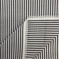 Tricoline Fio Tinto Misto Listrado Preto RRR Tricoline Fio Tinto Misto Listrado Preto RRR