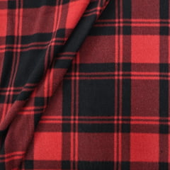 CORTE 0,50x1,60cm Soft Xadrez Vermelho e Preto CORTE 0,50x1,60cm Soft Xadrez Vermelho e Preto