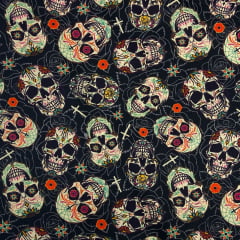 Tricoline Caveiras Mexicanas RRR Tricoline Caveiras Mexicanas RRR