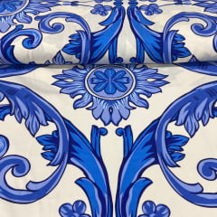 CORTE 0,70x1,50cm Viscose Flor de Azulejo CORTE 0,70x1,50cm Viscose Flor de Azulejo