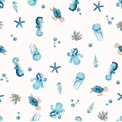 Tricoline Premium Vida Marinha RRR Tricoline Premium Vida Marinha RRR