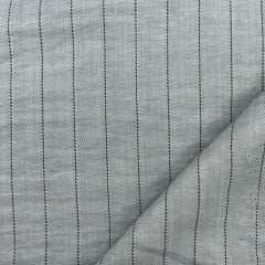 CORTE 0,80x1,50cm Alfaiataria Risca de Giz Melange Cinza 