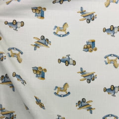 CORTE 0,70x0,80cm Fralda Quadriculada Digital Cavalo de Brinquedo CORTE 0,70x0,80cm Fralda Quadriculada Digital Cavalo de Brinquedo