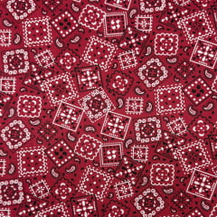 CORTE 0,40x1,50cm Tricoline Bandana Vermelha Country CORTE 0,40x1,50cm Tricoline Bandana Vermelha Country