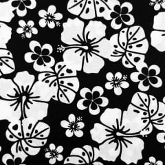 Tricoline Floral Hibisco Noturno RELÂMPAGO