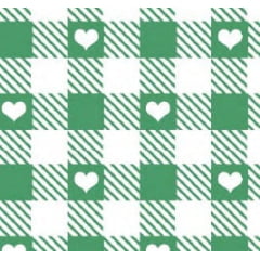 Chita Xadrez Coração Verde RRR Chita Xadrez Coração Verde RRR
