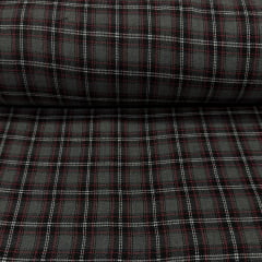 Flanela Xadrez Cinza e Vermelho RRR