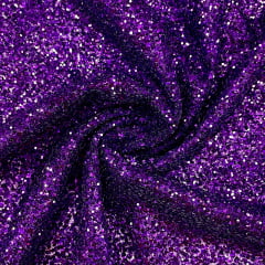 Tule Glitter Pesado Roxo RRR