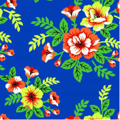 Chita Flores Tropicais Azul RRR Chita Flores Tropicais Azul RRR