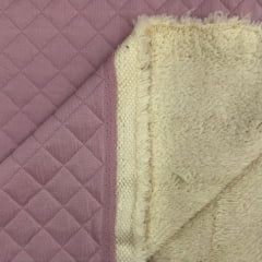 CORTE 0,50x1,50cm Matelassê Carneirinho Rosa Antigo CORTE 0,50x1,50cm Matelassê Carneirinho Rosa Antigo