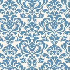 CORTE 0,50x1,50cm Tricoline Arabesco Azul CORTE 0,50x1,50cm Tricoline Arabesco Azul