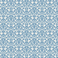 CORTE 0,50x1,50cm Tricoline Arabesco Azul