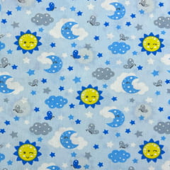 CORTE 0,80x1,50cm Tricoline Céu Azulzinho CORTE 0,80x1,50cm Tricoline Céu Azulzinho