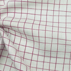 Fralda Dupla Premium Xadrez Rosa LARGA 1,50m