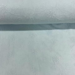 Crepe de Algodão Azul Nuvem Botanica RRR Crepe de Algodão Azul Nuvem Botanica RRR