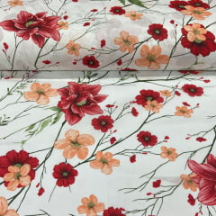 CORTE 0,70x2,50cm Lençol Elegance Jardim Rubro 2,50m CORTE 0,70x2,50cm Lençol Elegance Jardim Rubro 2,50m