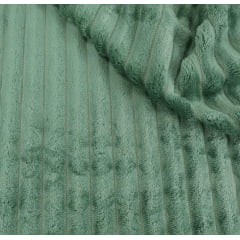 Mantinha Fleece Canelado 2,50m Verde Chá RRR