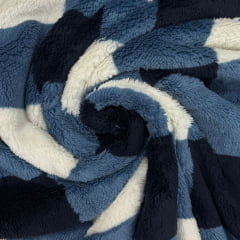 Sherpa Estampada Xadrez Azul RRR