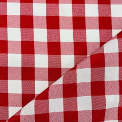 CORTE 0,70x1,50cm Oxford Xadrez Médio Vermelho