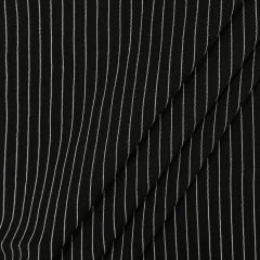 CORTE 0,70x1,50cm Alfaiataria Risca de Giz Linho Preto CORTE 0,70x1,50cm Alfaiataria Risca de Giz Linho Preto