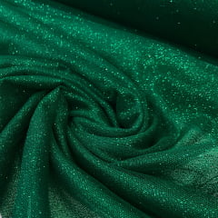 Tule Glitter Verde Esmeralda RRR Tule Glitter Verde Esmeralda RRR