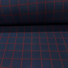 CORTE 0,80x1,50cm Soft Xadrez Vermelho no Azul CORTE 0,80x1,50cm Soft Xadrez Vermelho no Azul