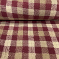 Flanela Xadrez Vintage Vermelho e Branco RRR
