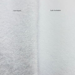 CORTE 0,80x1,40cm Atoalhado de Algodão Aveludado Premium Branco