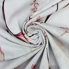 Percal 150 Fios Jardim Rosé