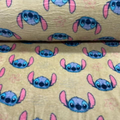 CORTE 0,70X1,50 Fleece Rostinhos do Stitch