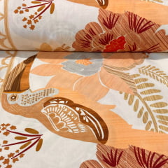 CORTE 0,90x1,50cm Viscose Farm Tucano Dourado 