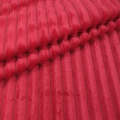 CORTE 0,50x2,50cm Mantinha Fleece Canelado 2,50m Vermelho