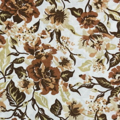CORTE 0,80x1,50m Tricoline Flores de Outono CORTE 0,80x1,50m Tricoline Flores de Outono