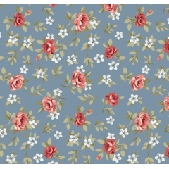 CORTE 0,50x1,50cm Tricoline Floral Lucia Jeans