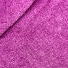 Fleece Relevo Flores e Borboletas RRR